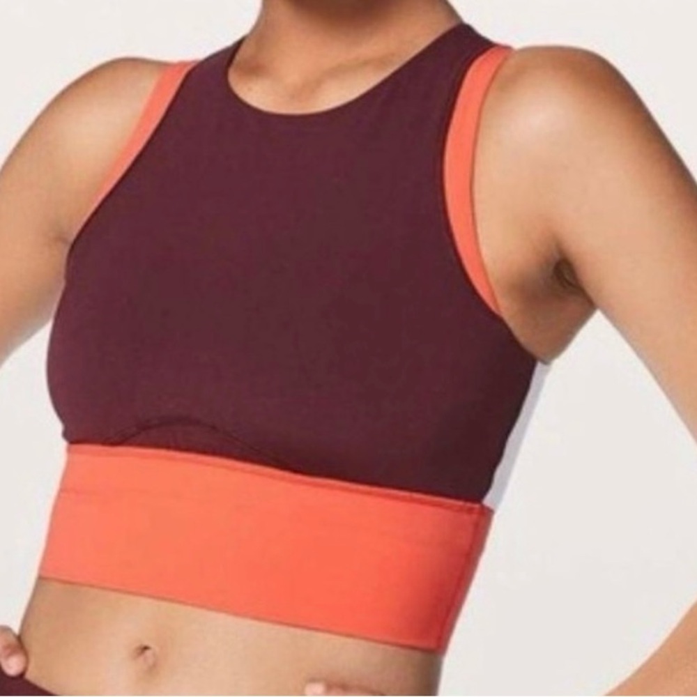 Lululemon Athletica Maroon Sports Bra